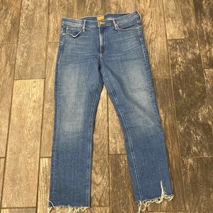 Mother Mid Rise Dazzler Ankle Jeans
